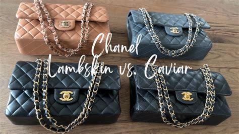 chanel 19 calfskin|caviar vs lambskin Chanel.